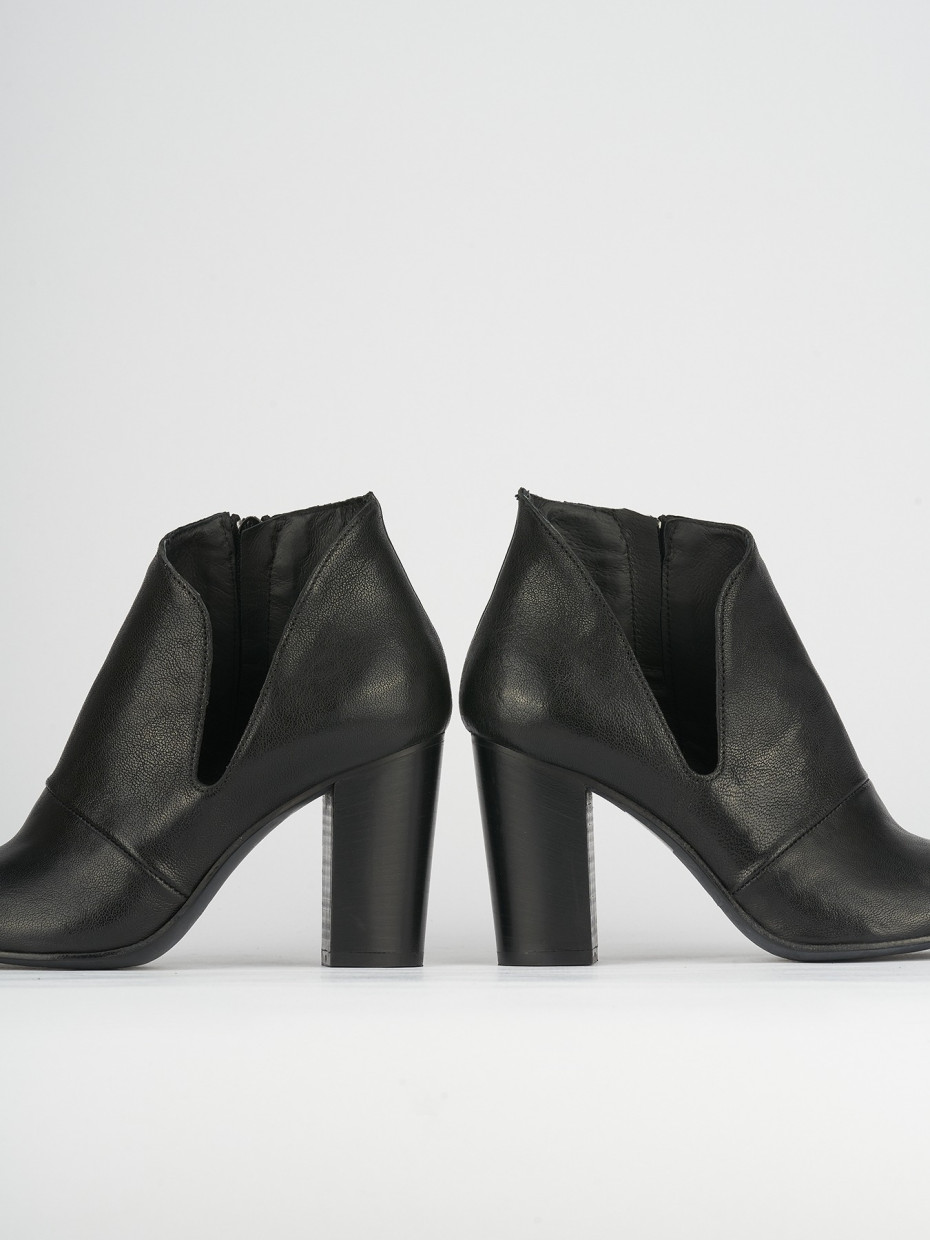Sandali tacco 9cm pelle nero