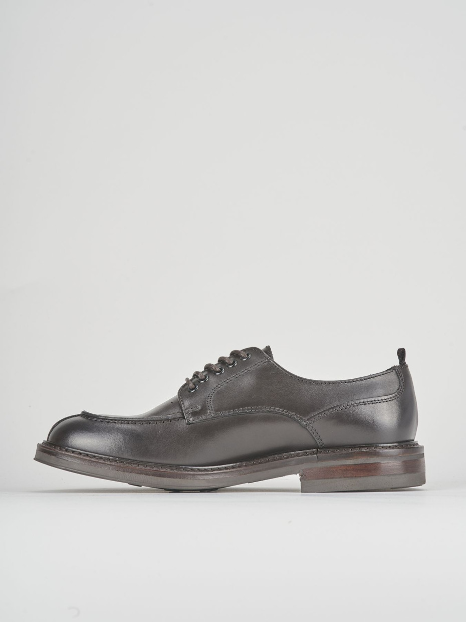 Lace-up shoes dark brown leather