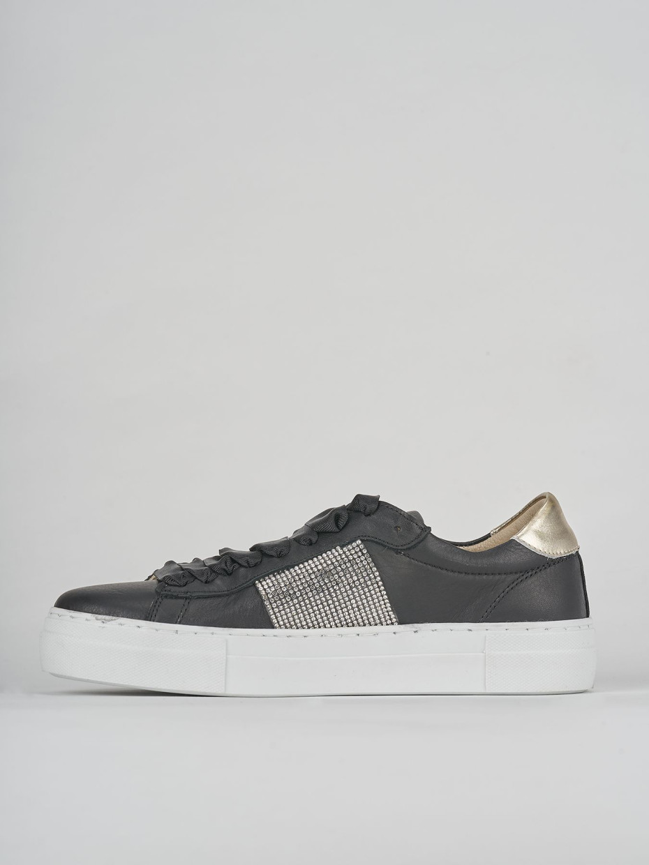 Sneakers black leather