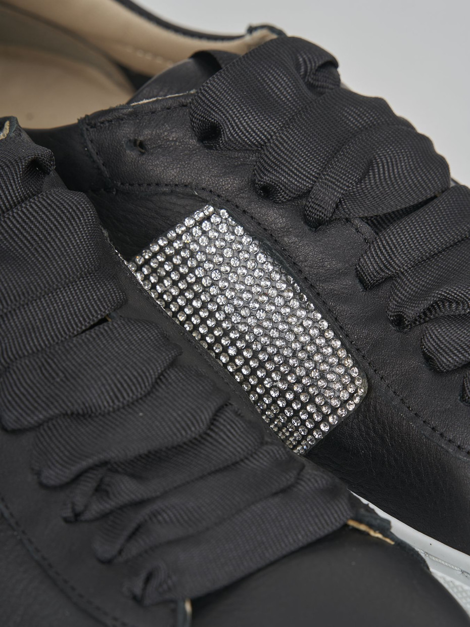 Sneakers pelle nero