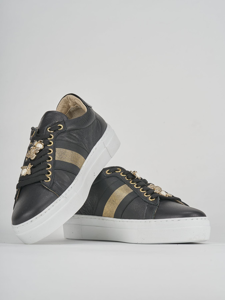 Sneakers pelle nero