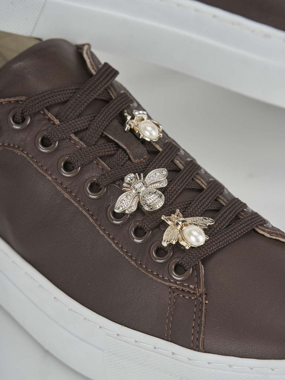 Sneakers pelle marrone