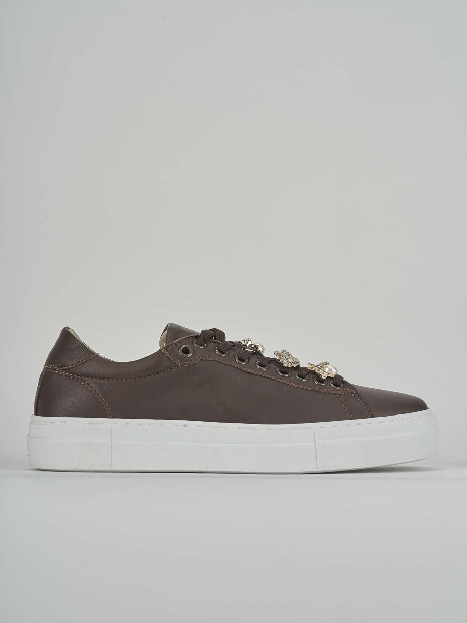 Sneakers pelle marrone