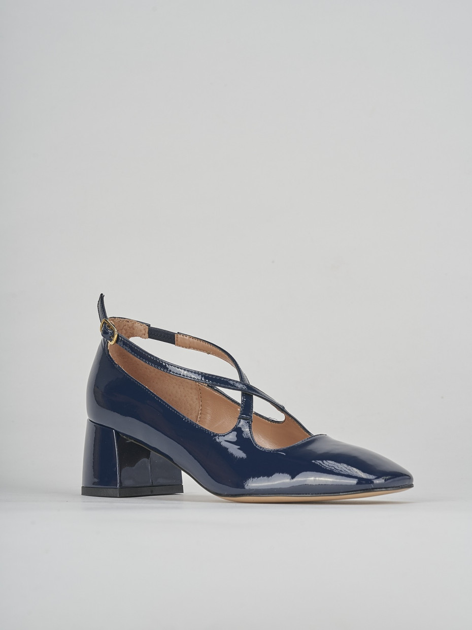 D collet tacco 5cm vernice blu Barca Stores