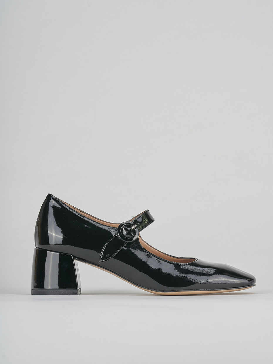 Pumps woman heel 5 cm black leather | Barca Stores