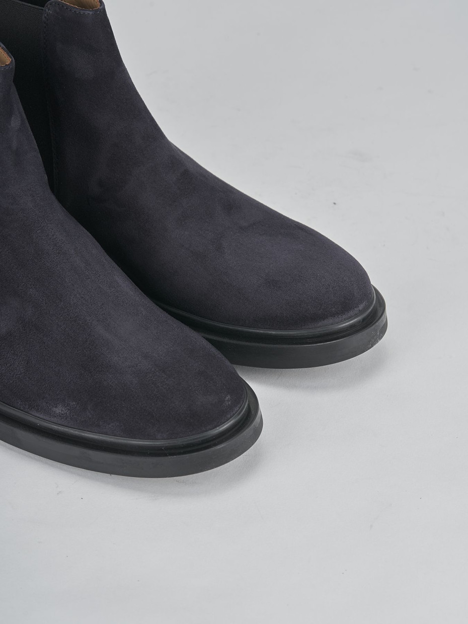 Ankle boots blu suede