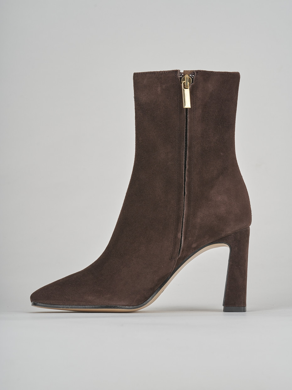 Stivaletti tacco 9cm camoscio testa