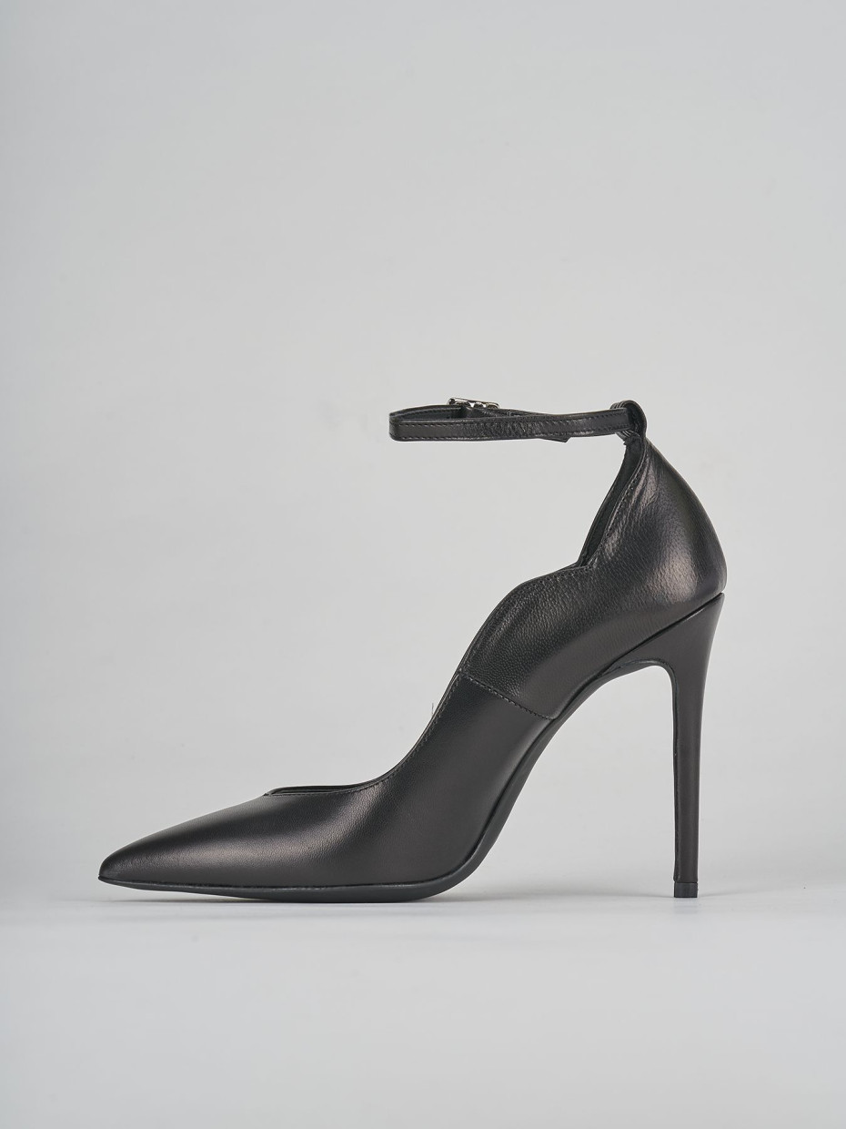 Pumps heel 10 cm black leather