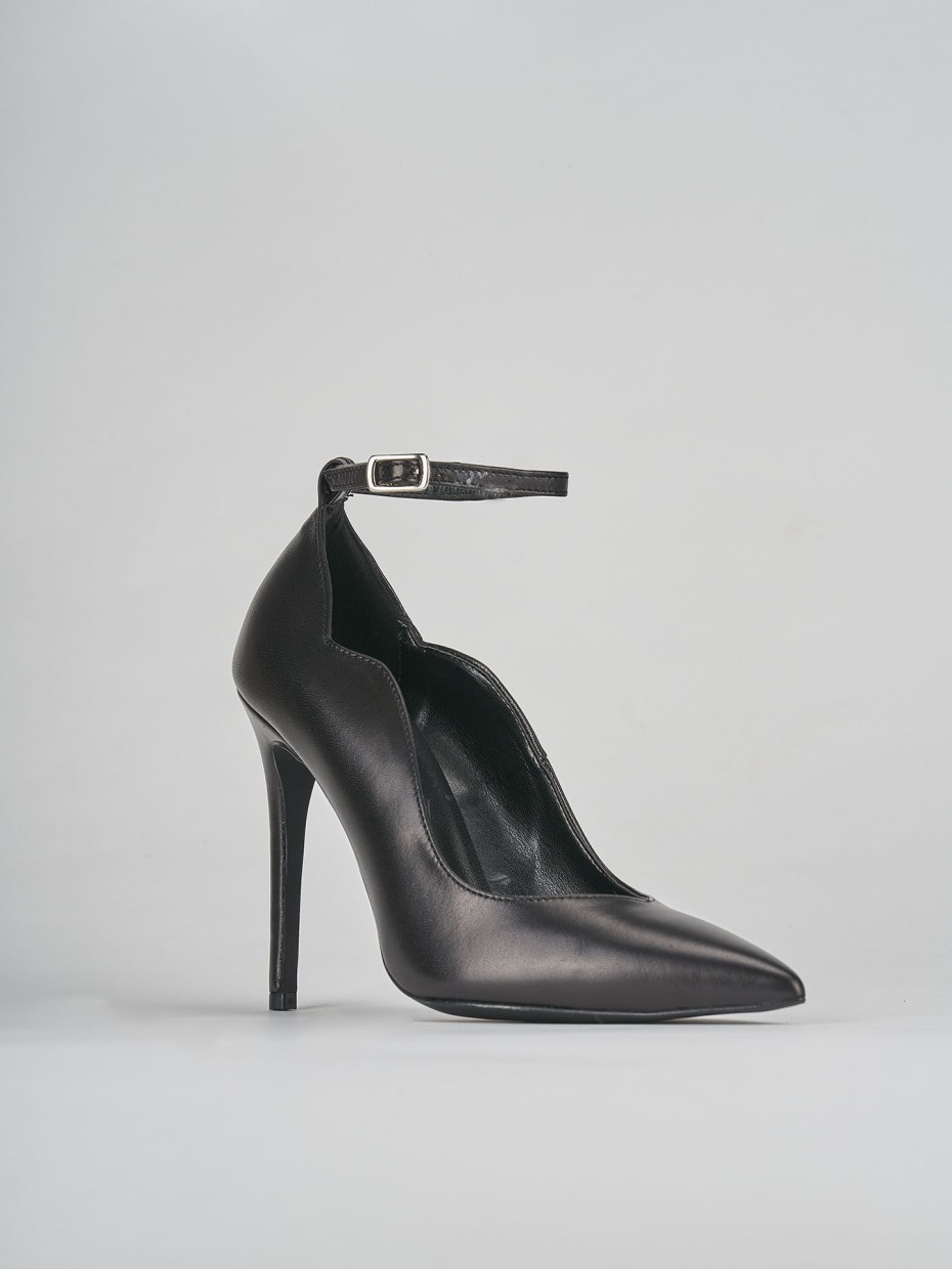 Pumps heel 10 cm black leather