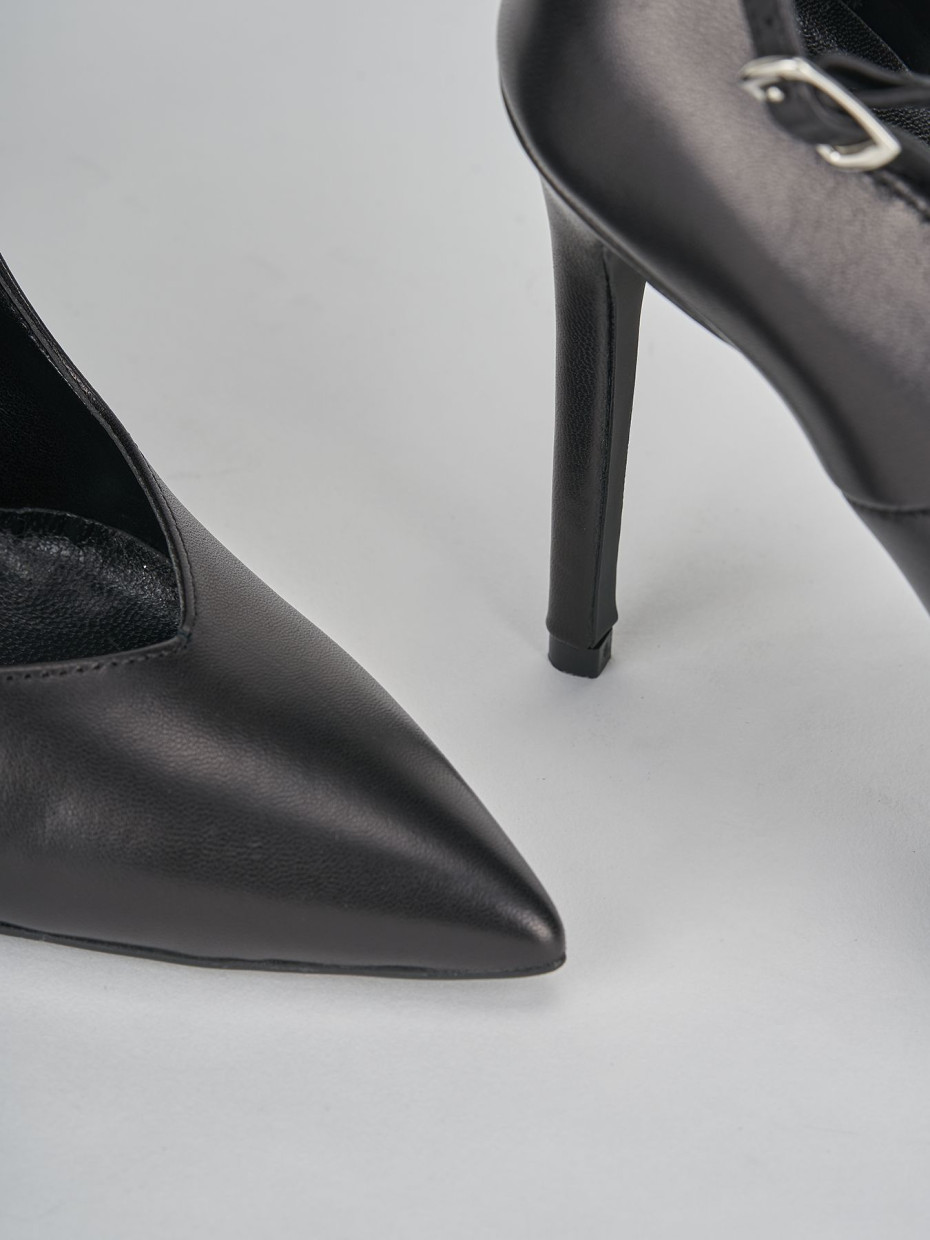 Pumps heel 10 cm black leather