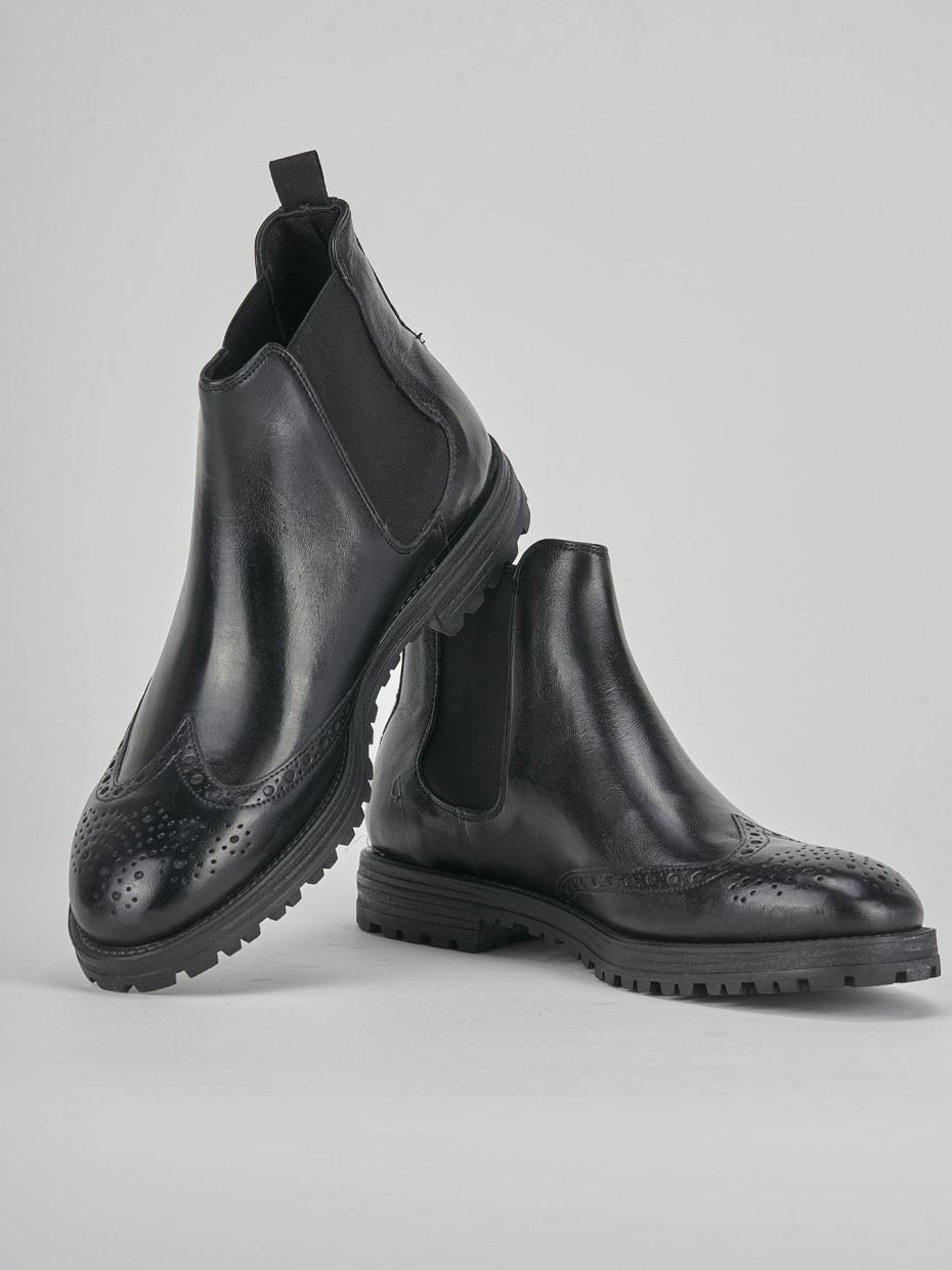 Ankle boots black leather