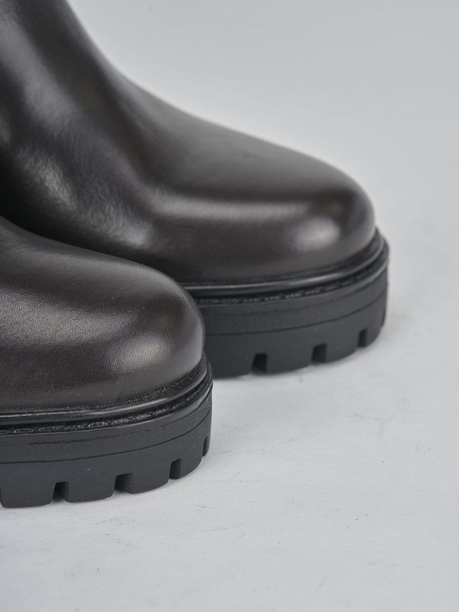 Stivaletti tacco 7cm pelle testa