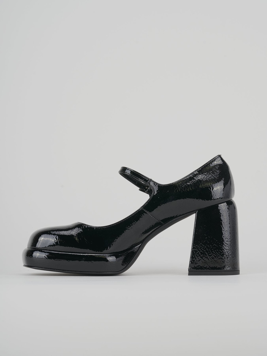 Pumps heel 9 cm black leather