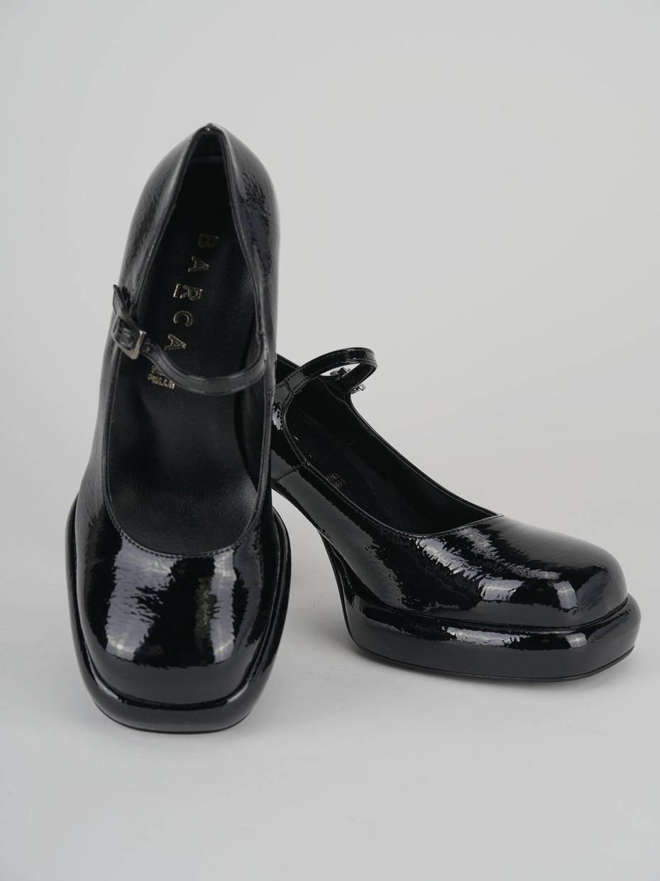 Pumps heel 9 cm black leather