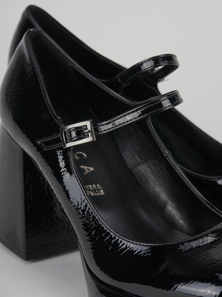 Pumps heel 9 cm black leather