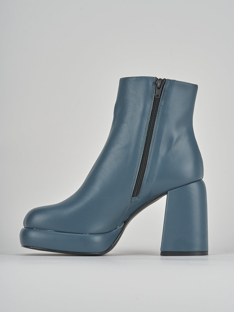 Stivaletti tacco 9cm pelle verde
