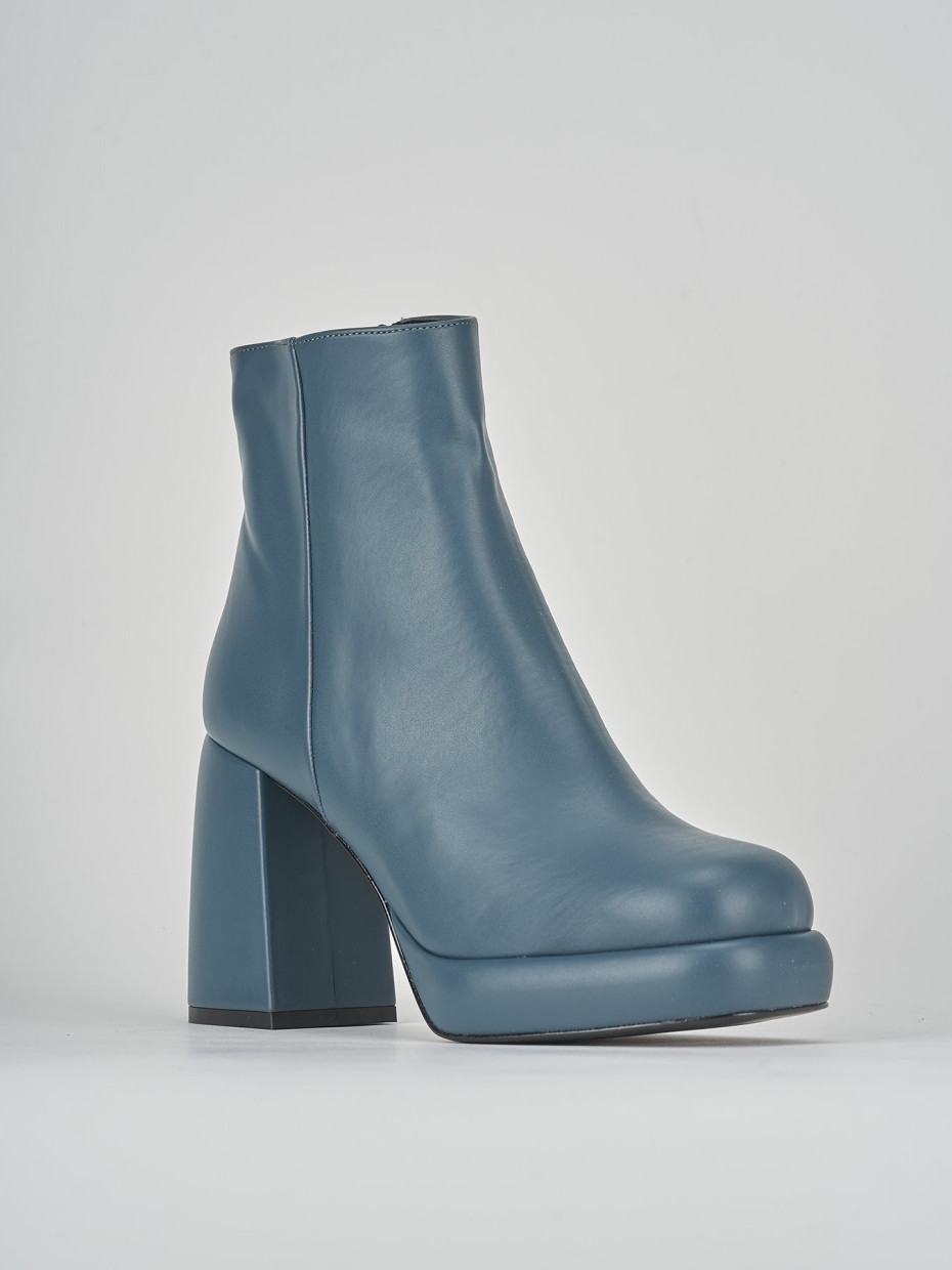 Stivaletti tacco 9cm pelle verde