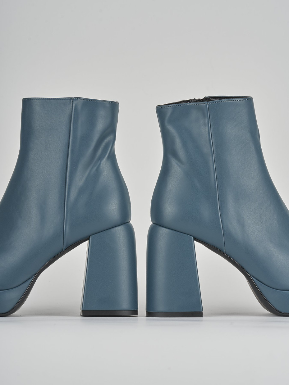 Stivaletti tacco 9cm pelle verde