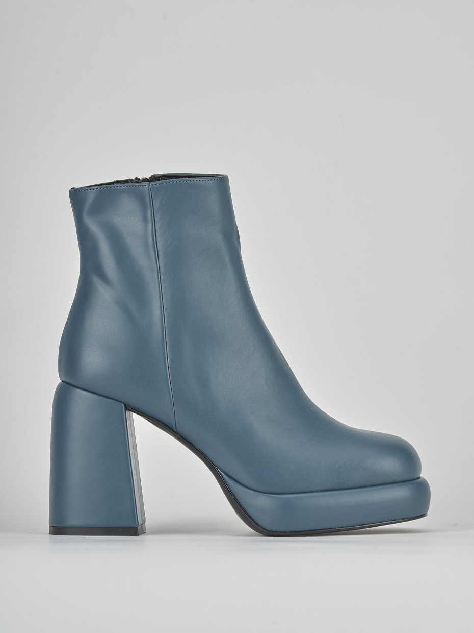Stivaletti tacco 9cm pelle verde