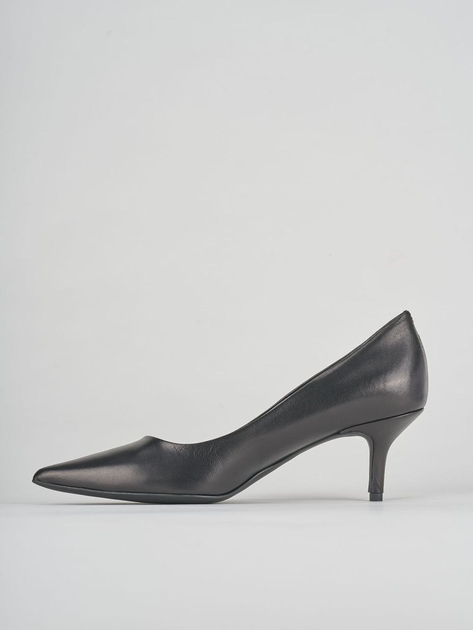 Pumps heel 7 cm black leather