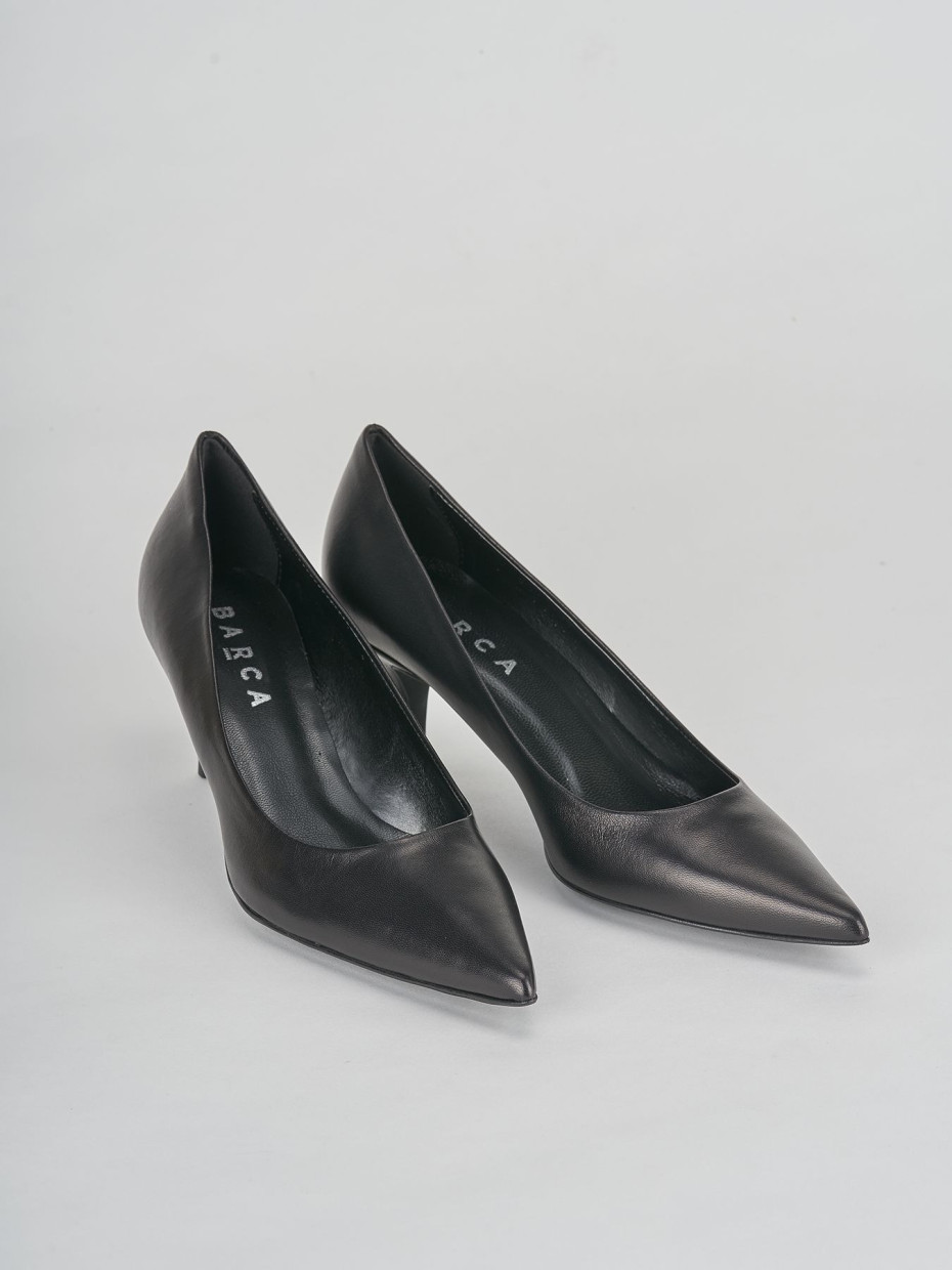 Pumps heel 7 cm black leather