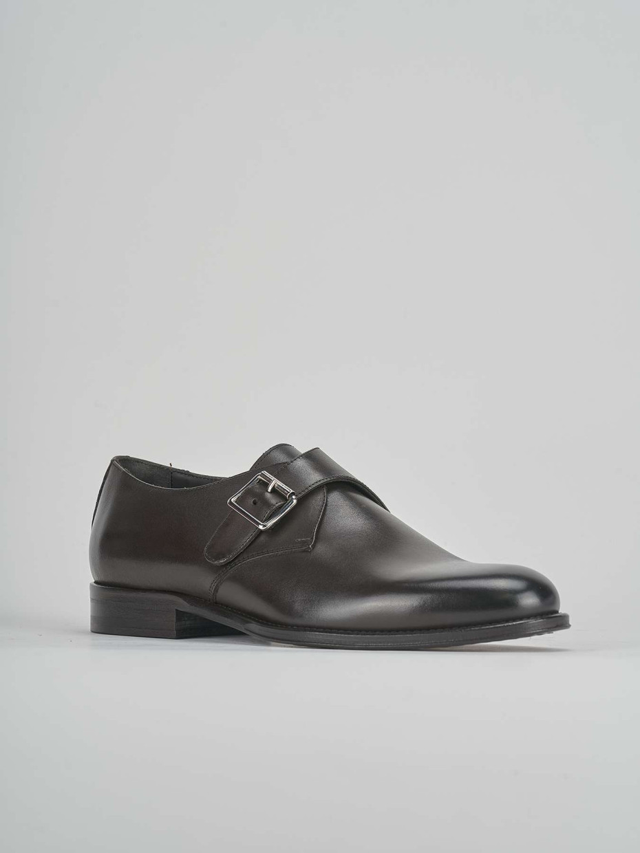 Lace-up shoes dark brown leather