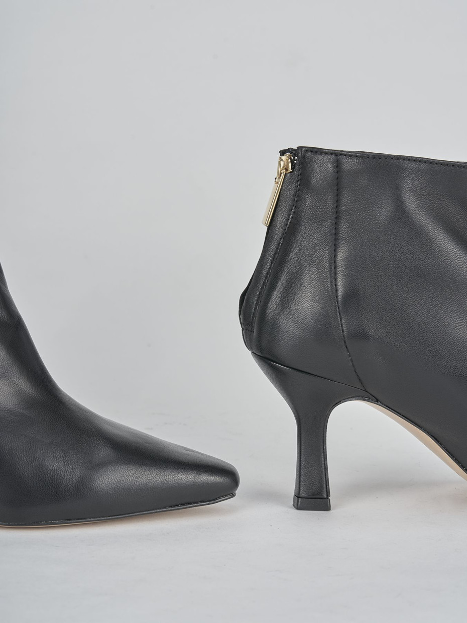 Ladies black kitten heel ankle boots new arrivals