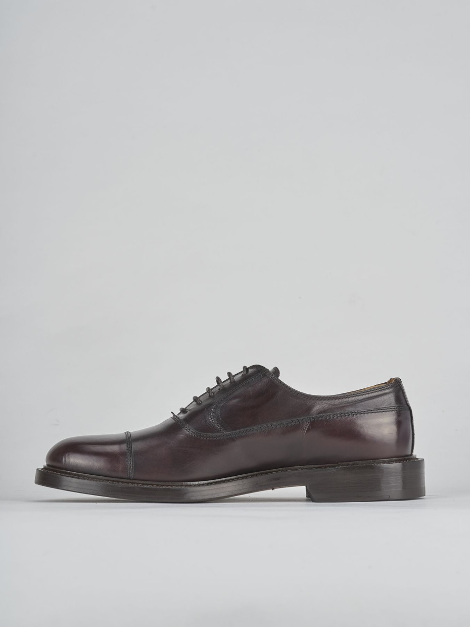 Lace-up shoes bordeaux leather