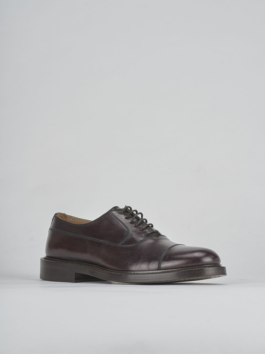 Lace-up shoes bordeaux leather