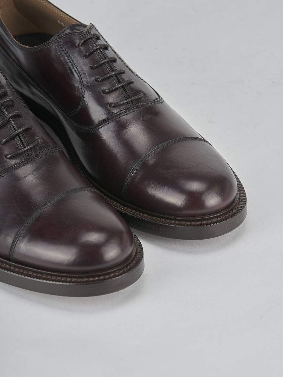 Lace-up shoes bordeaux leather