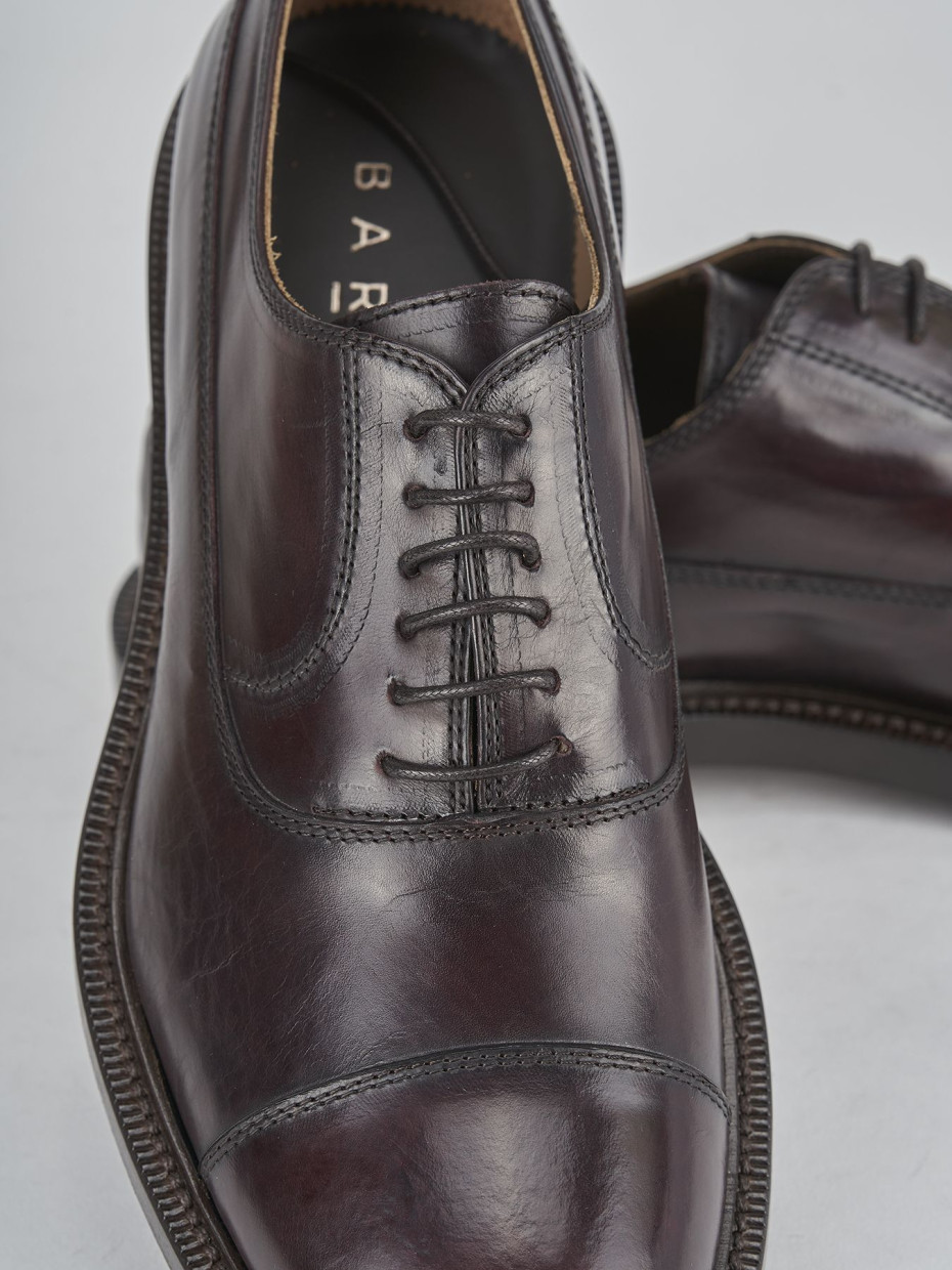 Lace-up shoes bordeaux leather