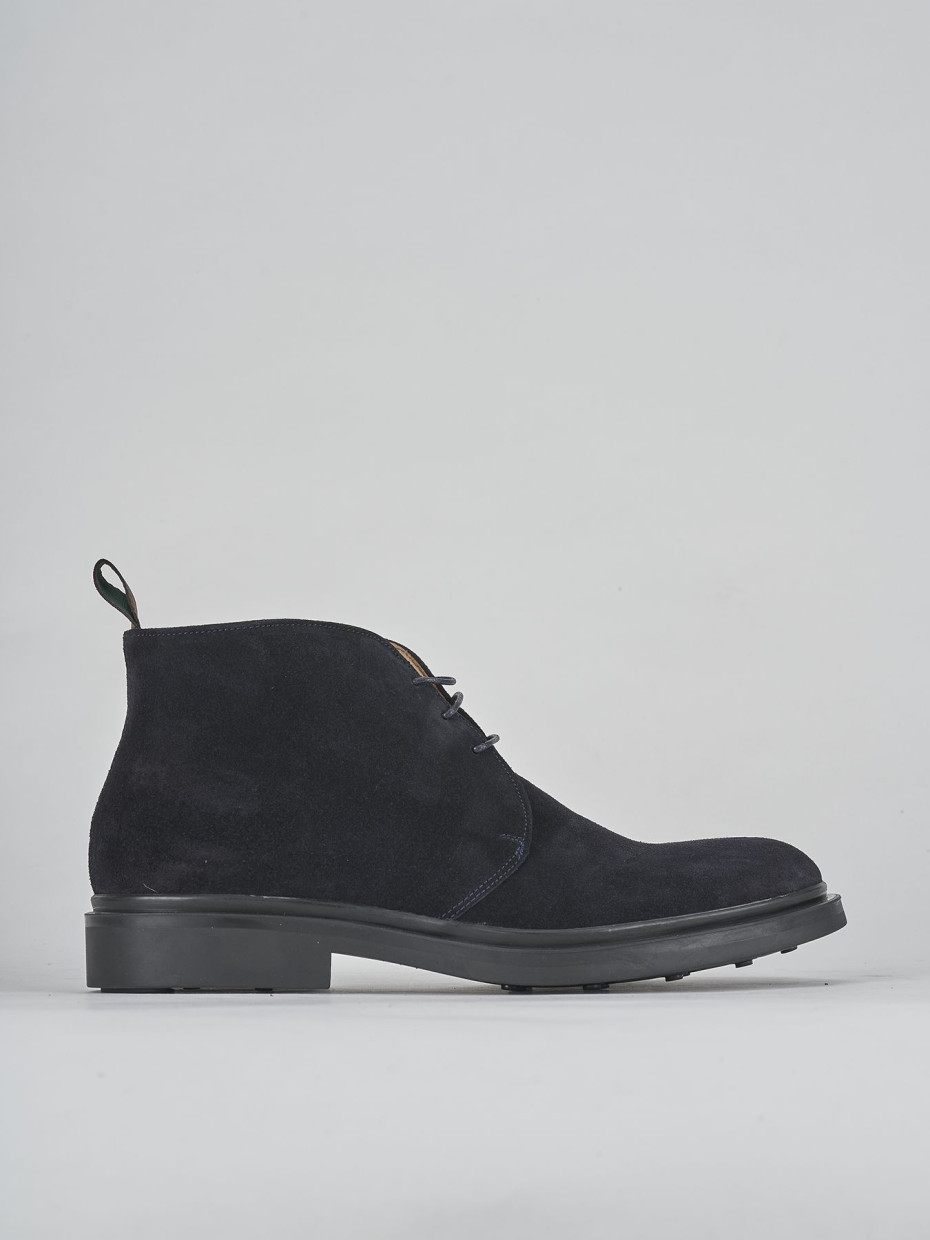 Ankle boots blu suede