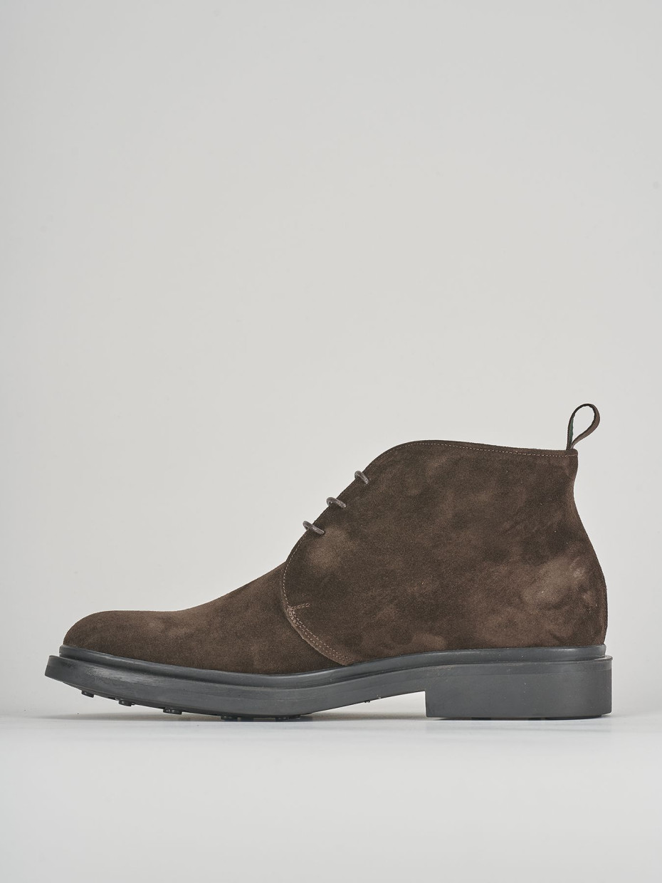 Ankle boots dark brown suede