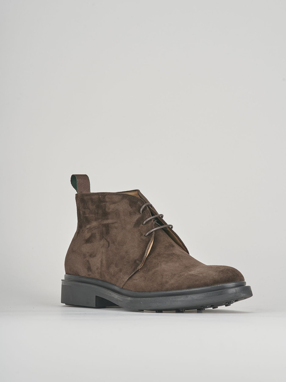 Ankle boots dark brown suede