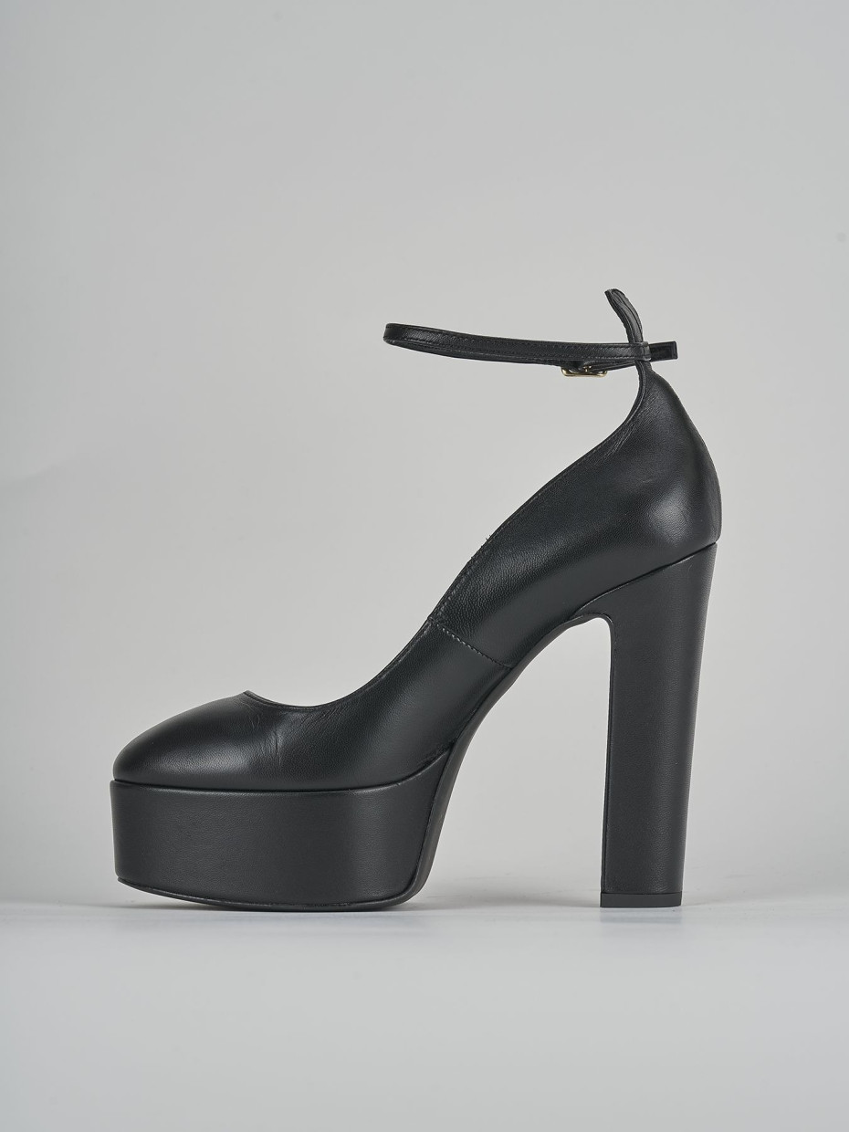 Pumps heel 13 cm black leather