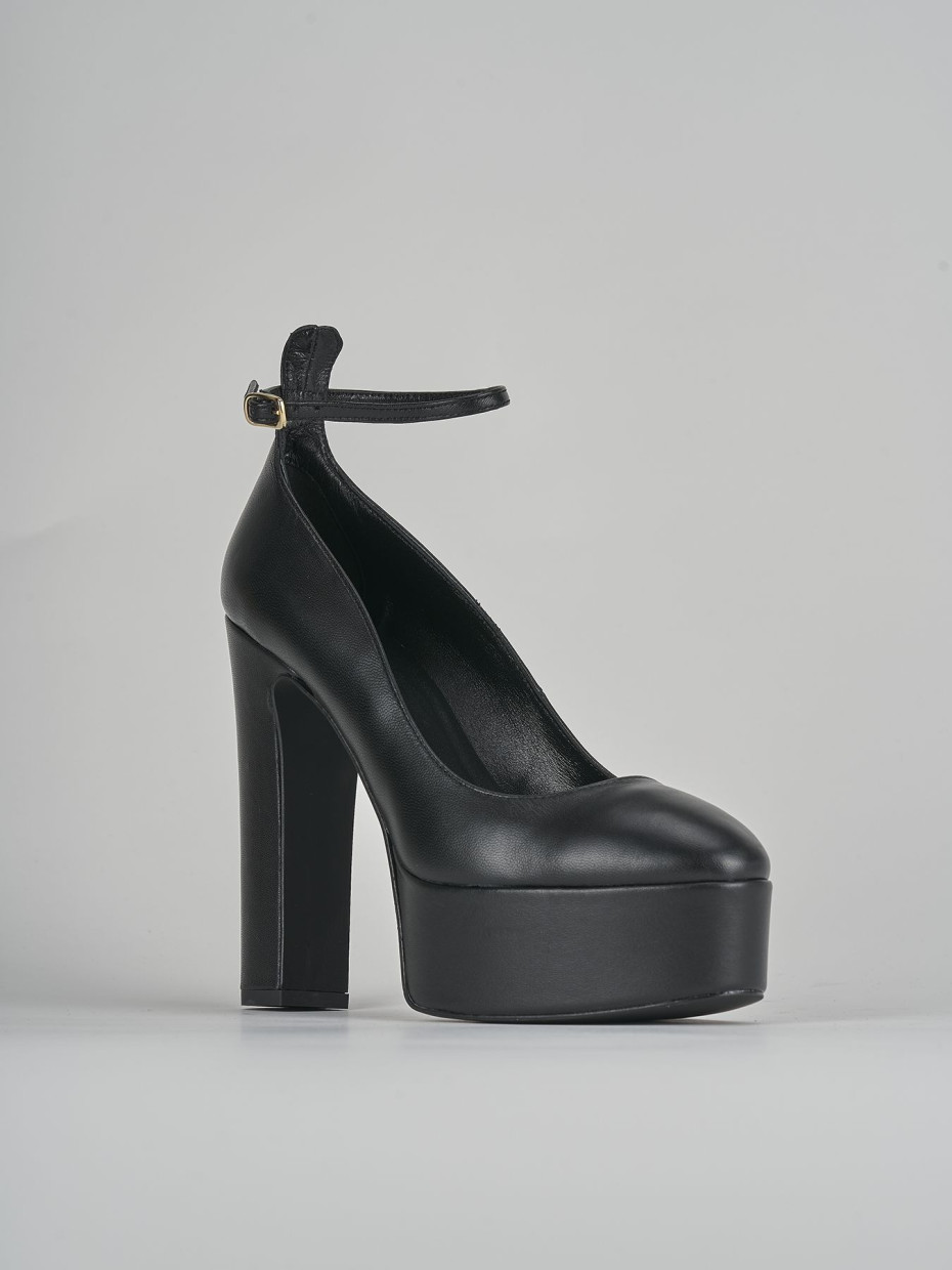 Pumps heel 13 cm black leather