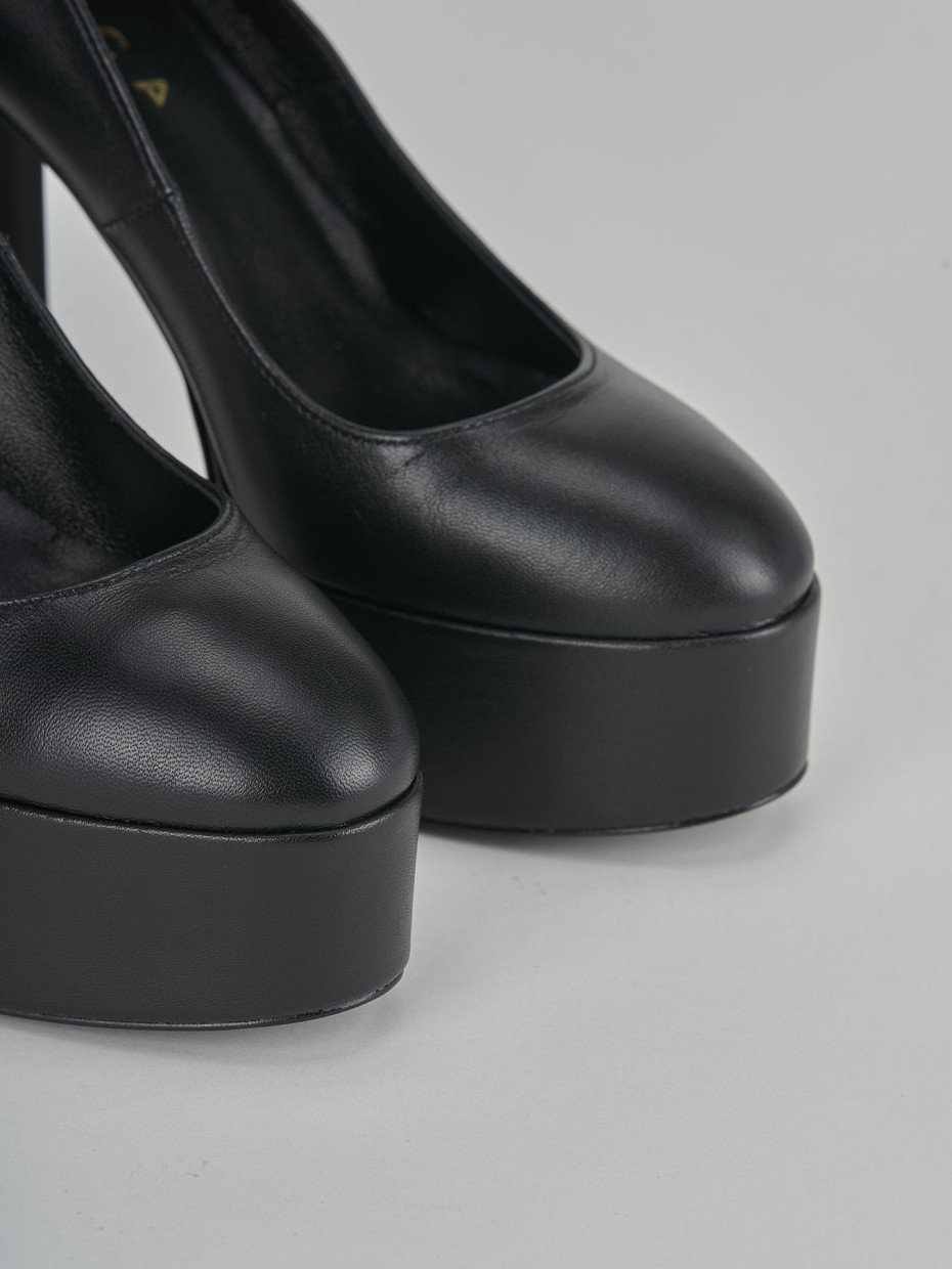 Pumps heel 13 cm black leather