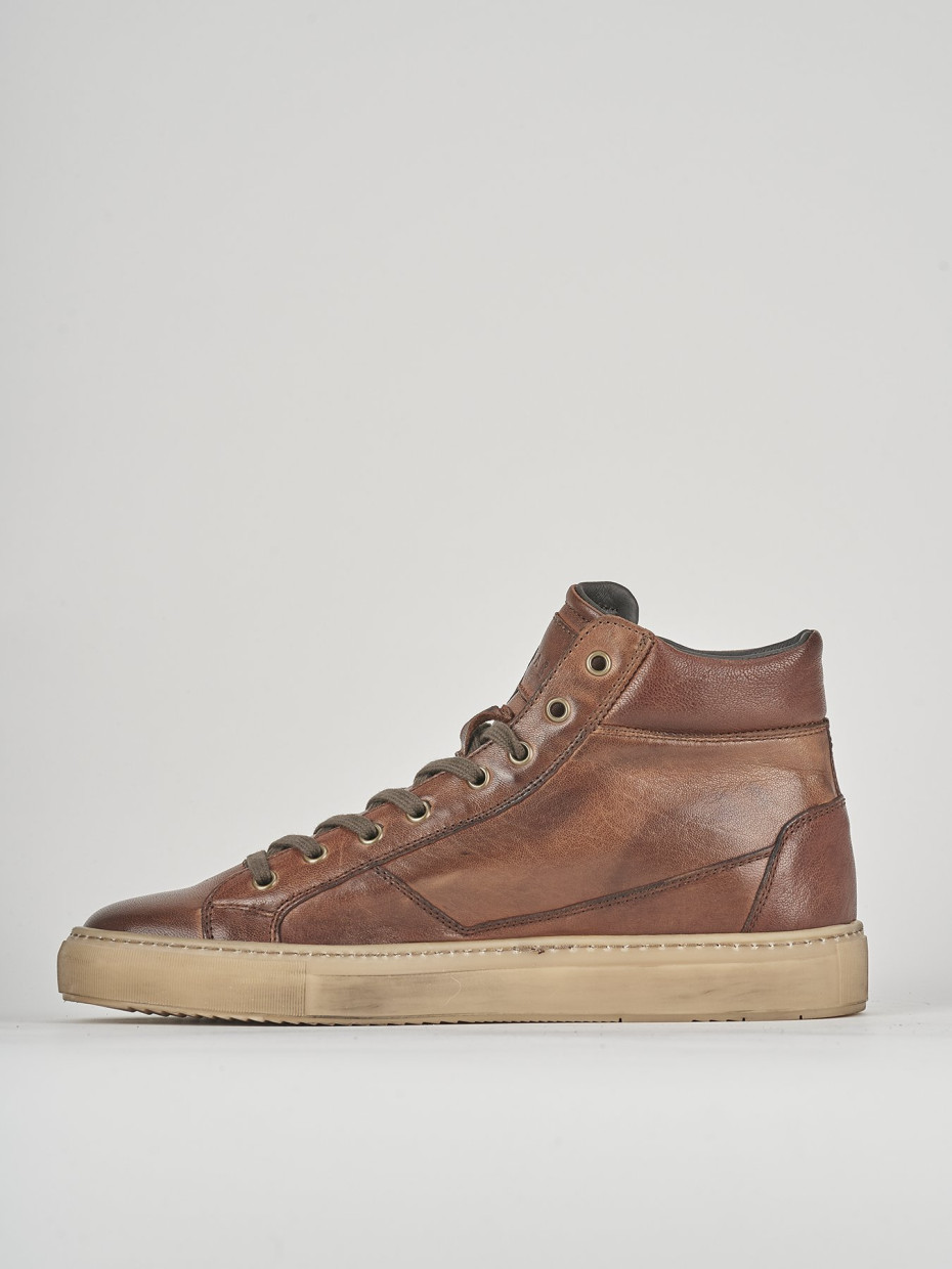 Sneakers pelle marrone