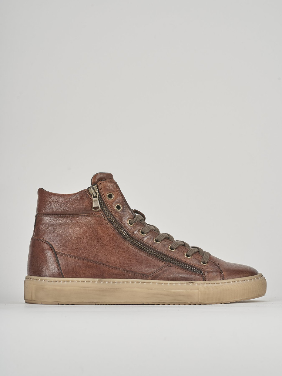 Sneakers pelle marrone