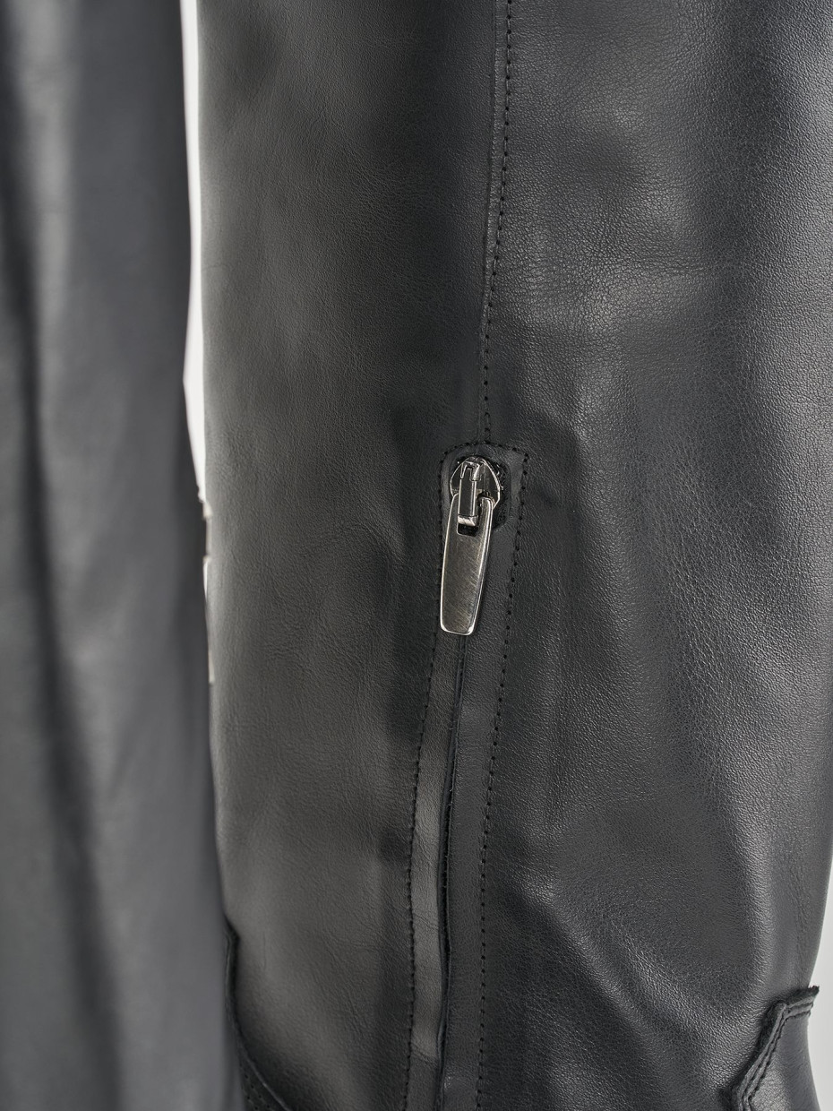 Stivale texano tacco 4 cm nero pelle