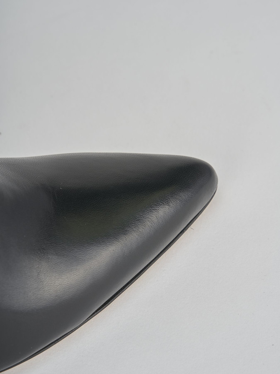 Stivaletti tacco 9cm pelle nero