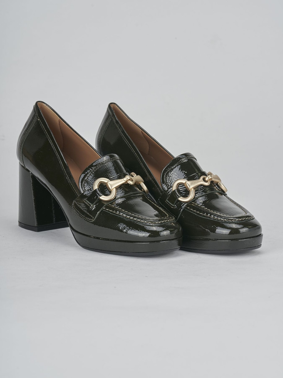 Asos design stirrup heeled loafers online