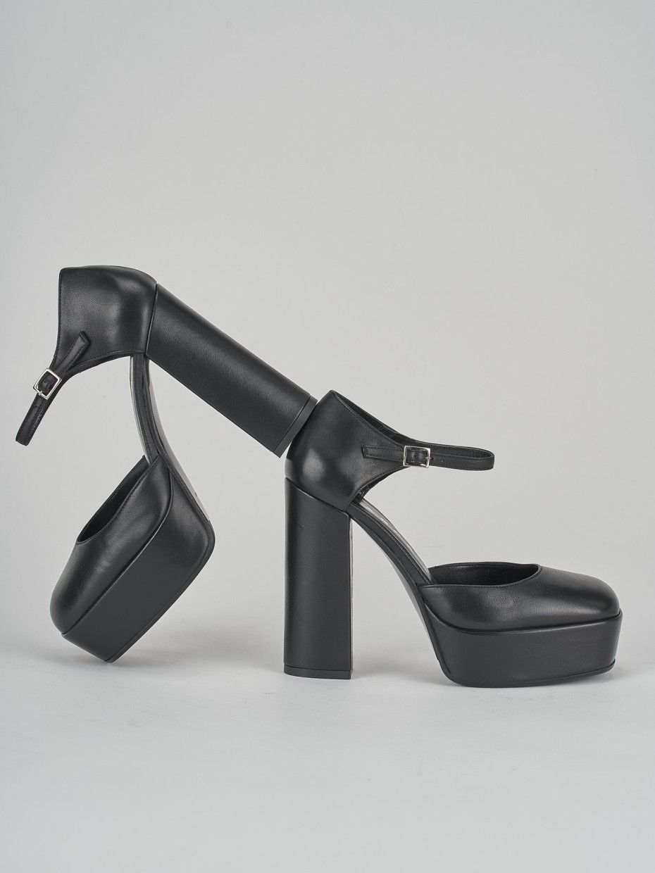 Pumps heel 13 cm black leather