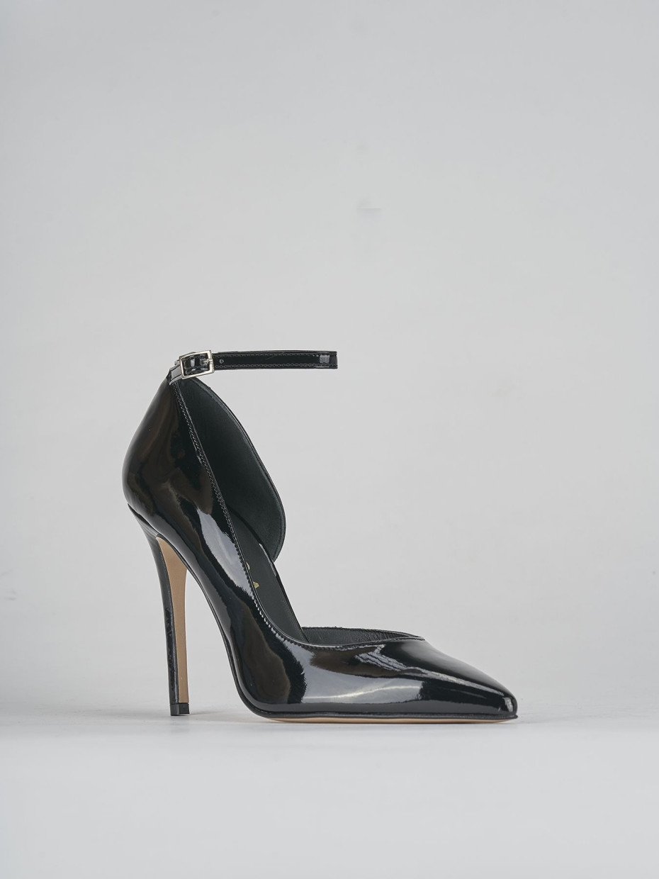 Black patent leather pumps 2 inch heels sales