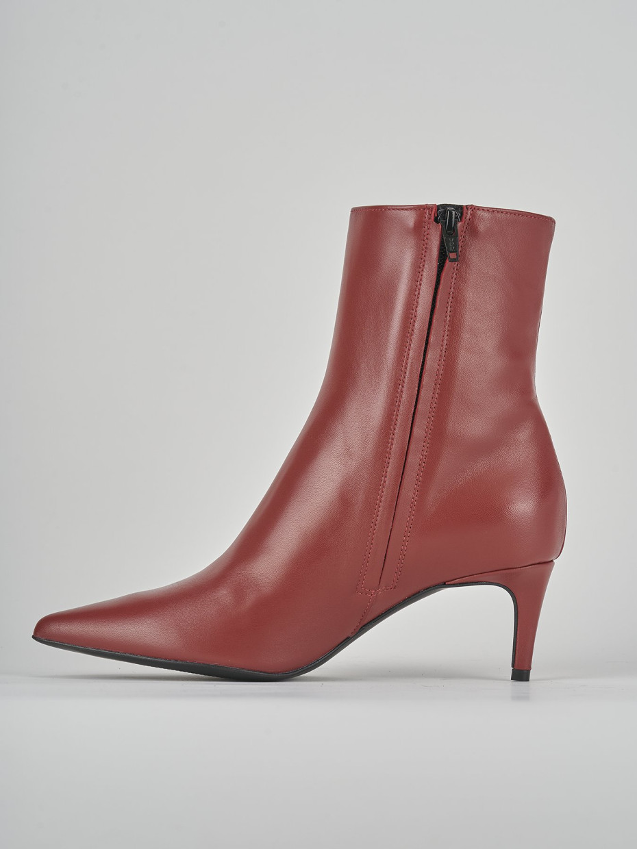 Stivaletto rosso pelle new arrivals