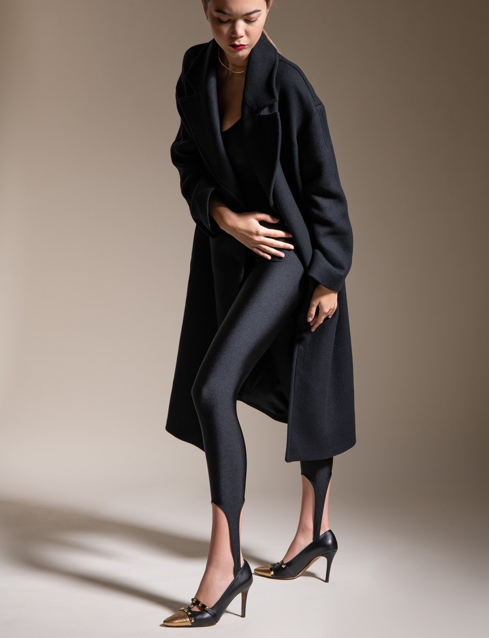 Pumps heel 8 cm black leather