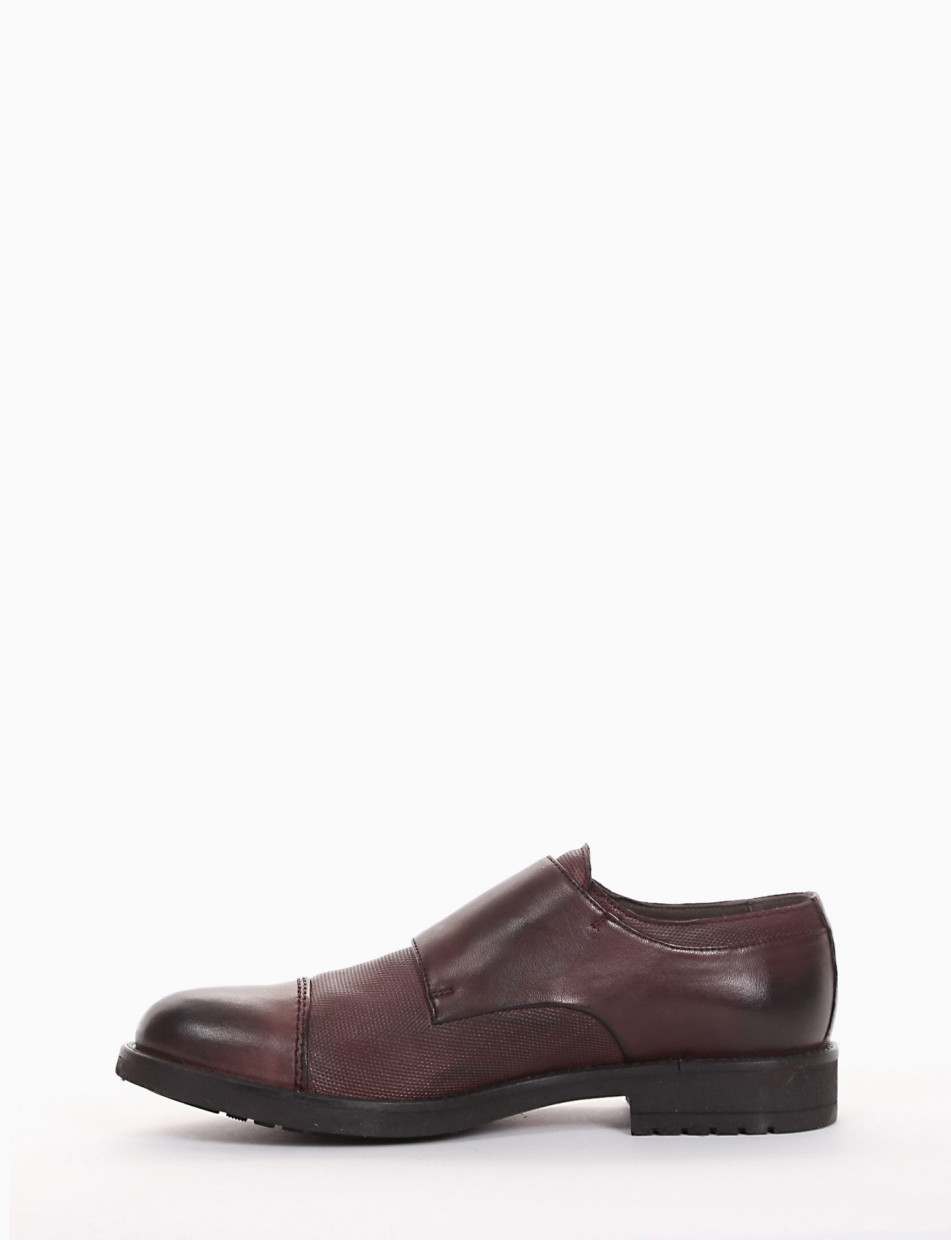 scarpa monk strap tacco 2 cm bordo'