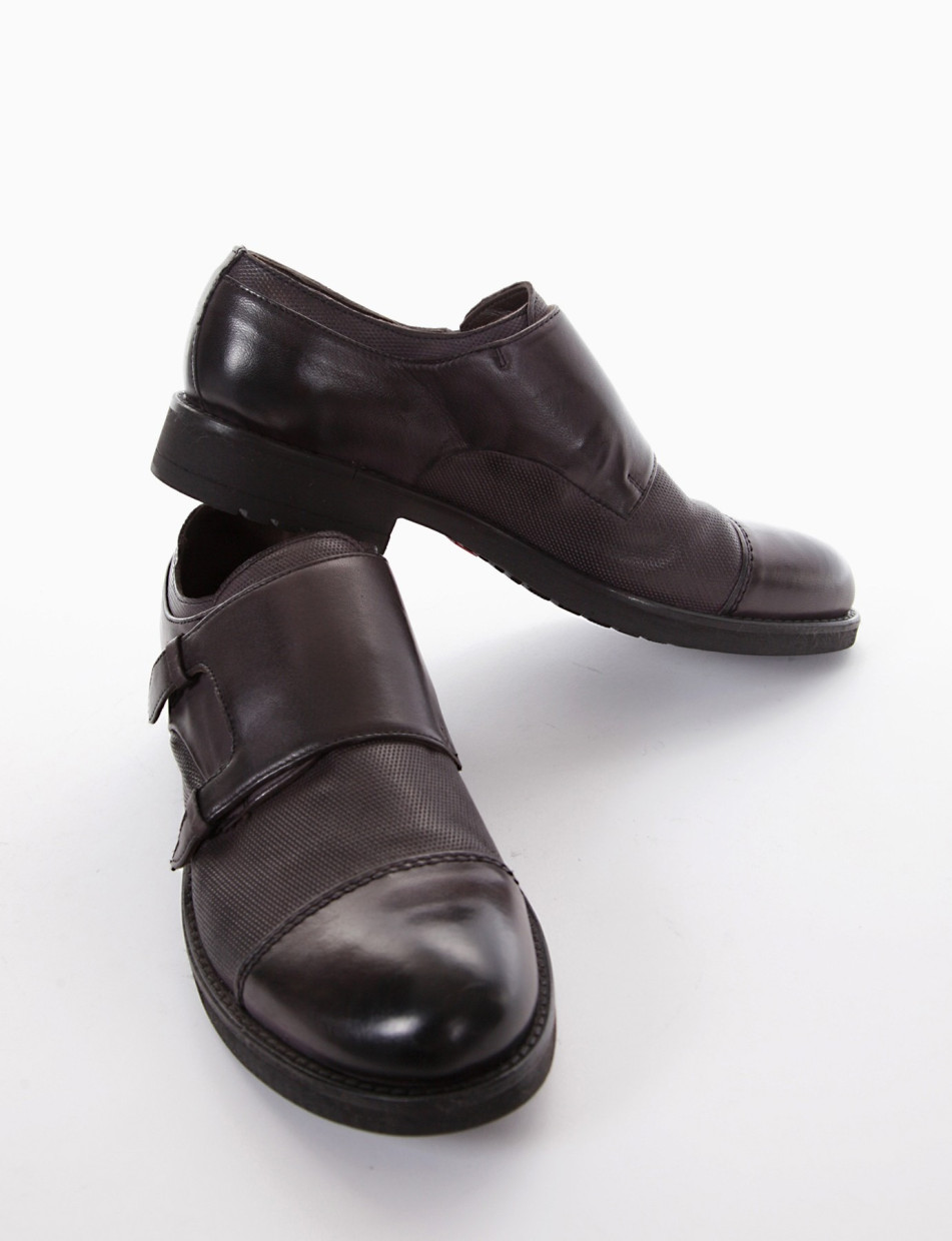 scarpa monk strap tacco 2 cm nero