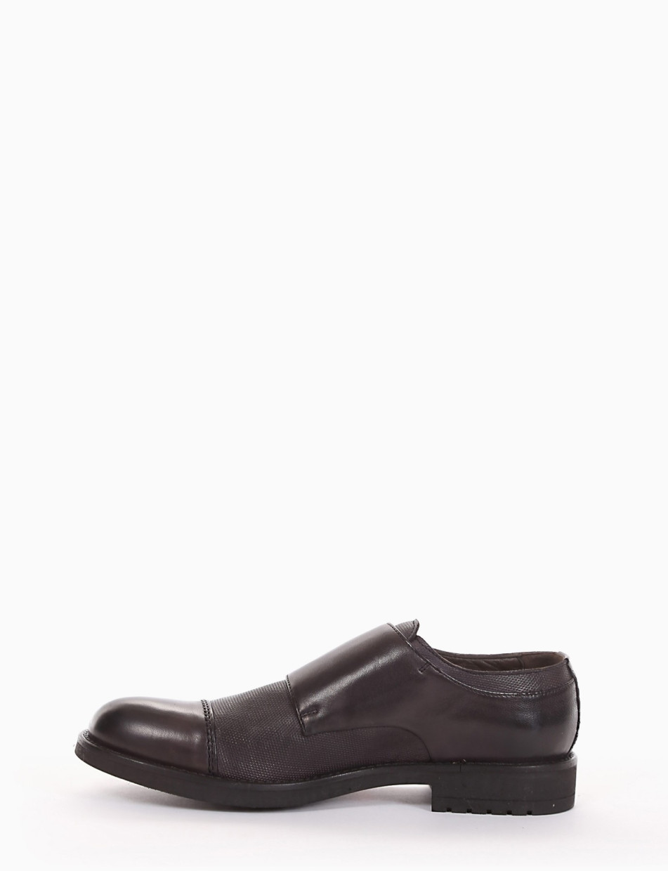 scarpa monk strap tacco 2 cm nero