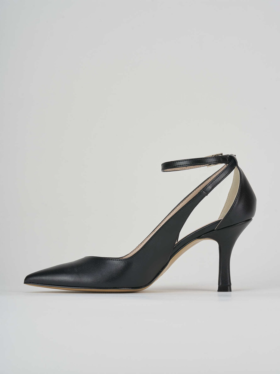 Pumps heel 7 cm black leather